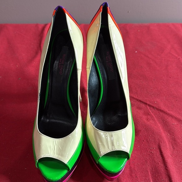Ruthie Davis Multicolor Platform Heels - Picture 2 of 7